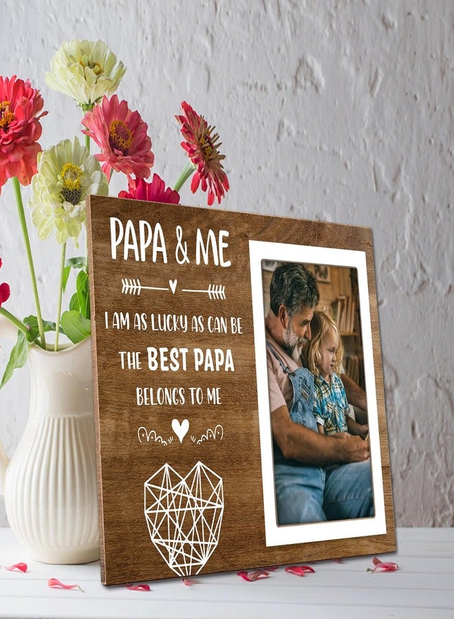 Itsoly Grandpa Picture Frame, PaPa Photo Frame, Gift for Grandpa Papa from Grandson Granddaughter,Papa Gifts from Grandkids, Birthday, Christmas, Father's Day, PAPA & ME 4x6 Photo12P112 - Image 3
